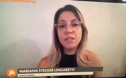 Mariana Ungaretti no Jornal do Almoço